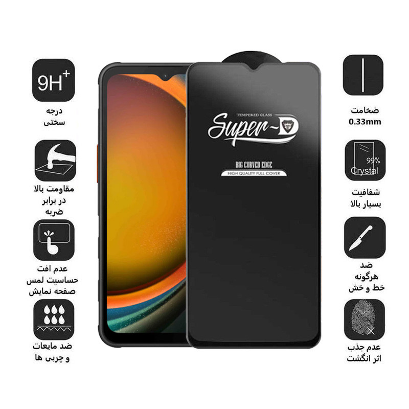 محافظ صفحه نمایش اپیکوی مدل Super 5D مناسب برای گوشی موبایل سامسونگ Galaxy A14 4G/5G /Xcover7