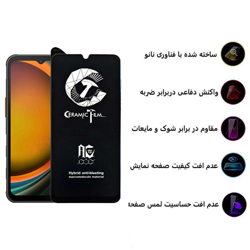 محافظ صفحه نمایش سرامیکی اپیکوی مدل CR7 مناسب برای گوشی موبایل سامسونگ Galaxy A14 4G/5G /Xcover7