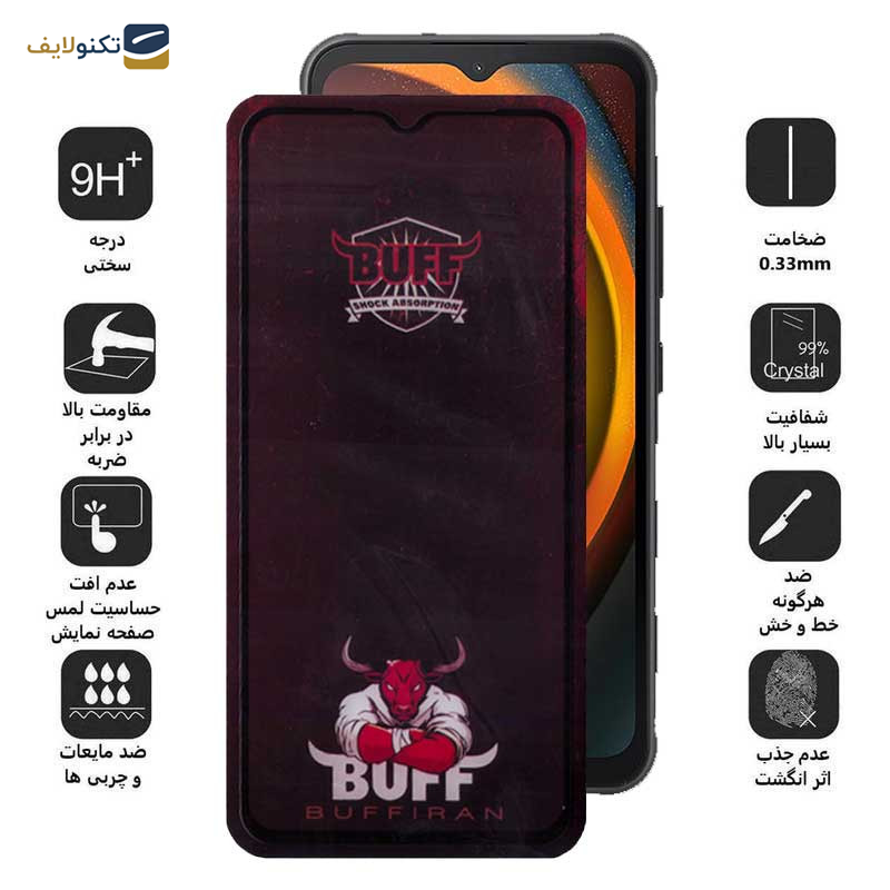 محافظ صفحه نمایش بوف مدل Muscle-Bull مناسب برای گوشی موبایل سامسونگ Galaxy Xcover7/ A14 4G/5G