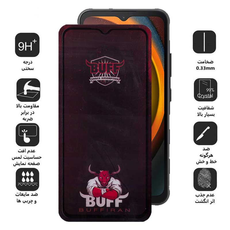 محافظ صفحه نمایش بوف مدل Muscle-Bull مناسب برای گوشی موبایل سامسونگ Galaxy Xcover7/ A14 4G/5G