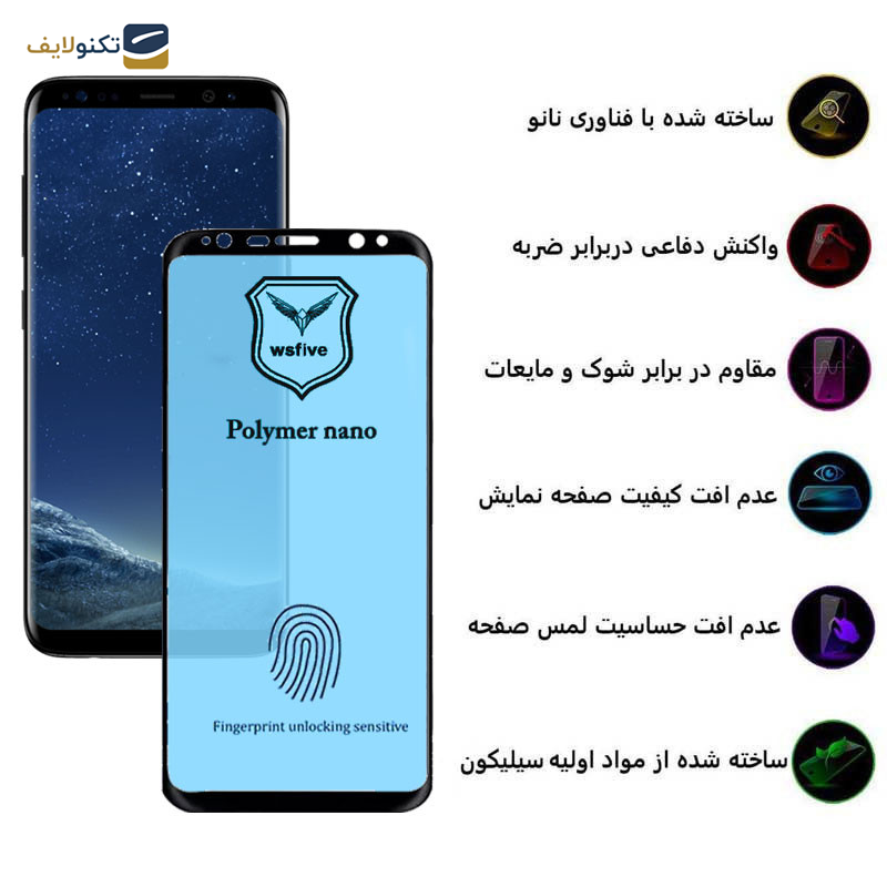 محافظ صفحه نمایش اپیکوی مدل Polymer Nano مناسب برای گوشی موبایل سامسونگ Galaxy S8/ S9