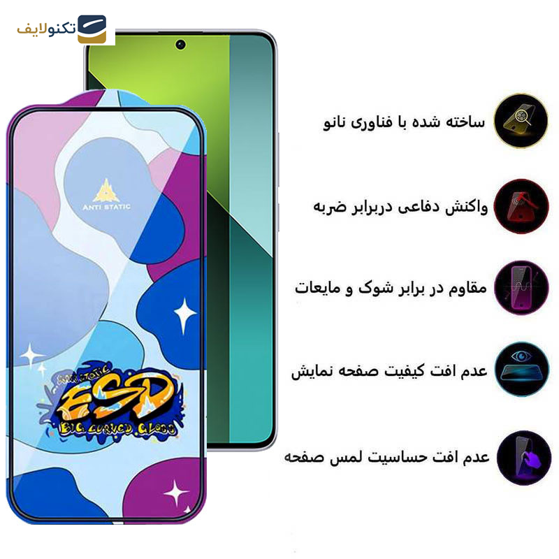 محافظ صفحه نمایش اپیکوی مدل Star ESD مناسب برای گوشی موبایل شیائومی Redmi Note 13 4G/5G/ Note 13 Pro 4G/5G/ Note 13R Pro