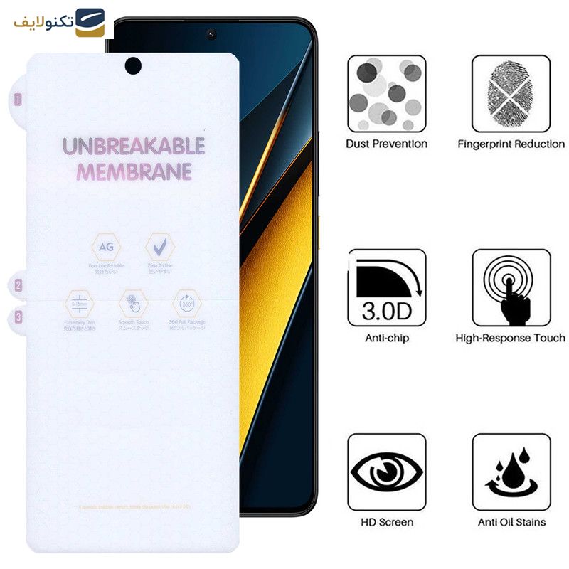 محافظ صفحه نمایش مات بوف مدل Hydrogel-Matte-G مناسب برای گوشی موبایل شیائومی Poco X6 Pro / X6 / M6 Pro 4G