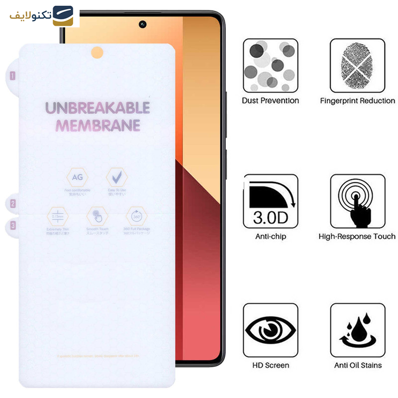 محافظ صفحه نمایش مات بوف مدل Hydrogel-Matte مناسب برای گوشی موبایل شیائومی Redmi Note 13 Pro 4G/5G / Note 13 4G/5G / Note 13R Pro