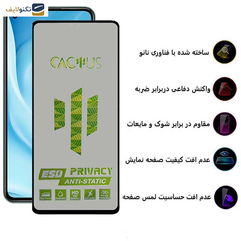 محافظ صفحه نمایش حریم شخصی اپیکوی مدل Cactus-ESD-Privacy مناسب برای گوشی موبایل شیائومی Mi 11 Lite 5G / Mi 11 Lite / 12 Lite 5G / 11 Lite 5G NE