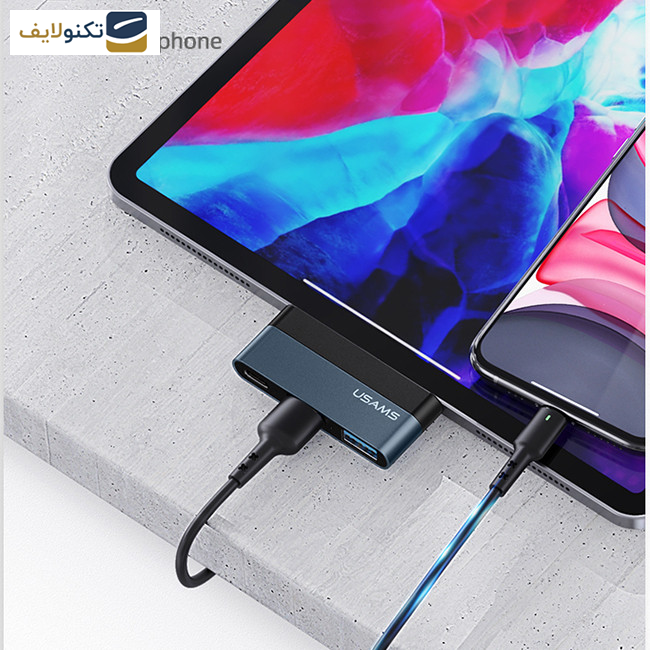 هاب 3 پورت USB-C یوسمز مدل US-SJ490