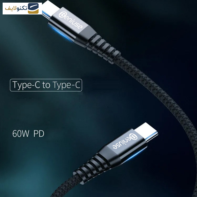 کابل USB-C بنیوس مدل BE-CA01 طول 1.2متر