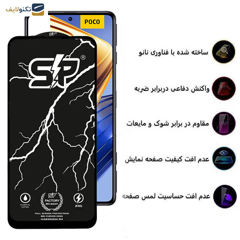 محافظ صفحه نمایش اپیکوی مدل SP Factory مناسب برای گوشی موبایل شیائومی Poco F5 Pro/ F5/ F4 GT/F3 GT/ F4/ F3