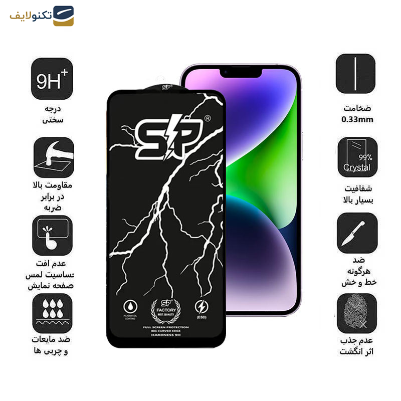 محافظ صفحه نمایش اپیکوی مدل SP Factory مناسب برای گوشی موبایل اپل iPhone 13 pro Max/ 14 Plus