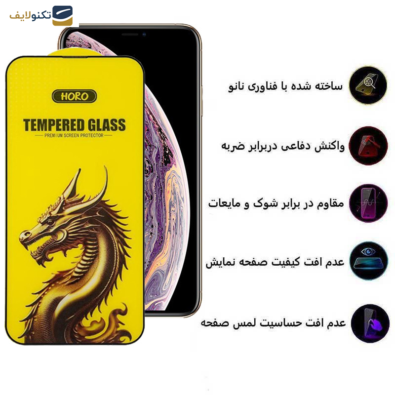 محافظ صفحه نمایش اپیکوی مدل Golden Dragon مناسب برای گوشی موبایل اپل iPhone 11 Pro/ XS / X