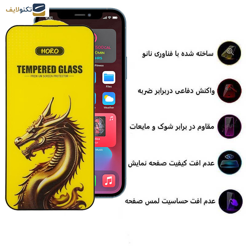 محافظ صفحه نمایش اپیکوی مدل Golden Dragon مناسب برای گوشی موبایل اپل iPhone 12 Pro Max