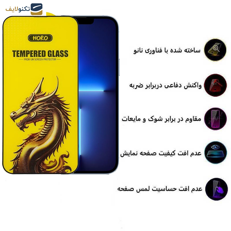 محافظ صفحه نمایش اپیکوی مدل Golden Dragon مناسب برای گوشی موبایل اپل iPhone 13 Pro Max