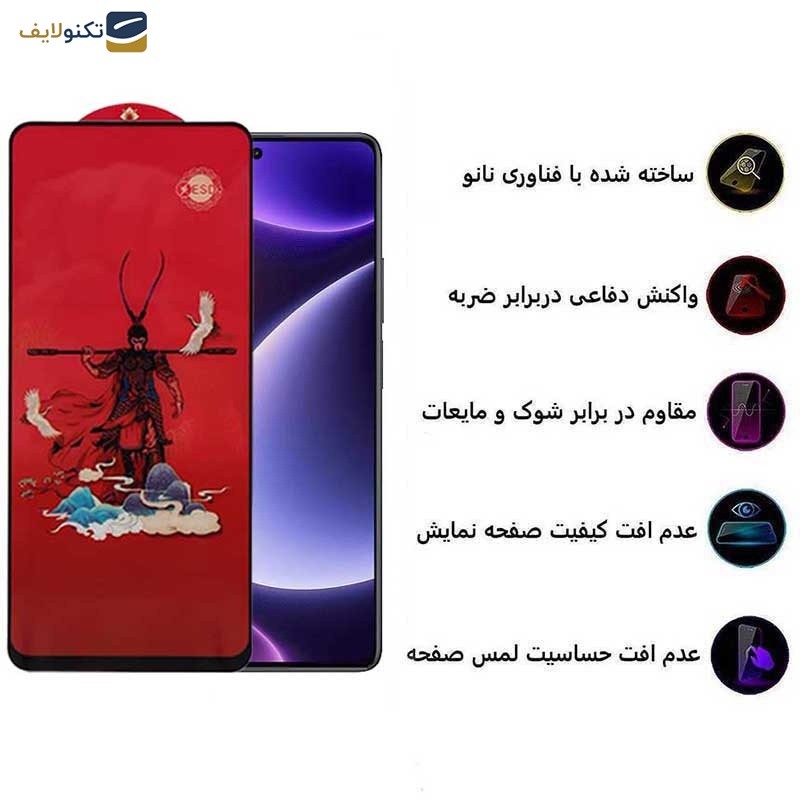 محافظ صفحه نمایش اپیکوی مدل Monkey King مناسب برای گوشی موبایل شیائومی Redmi Note 12 Turbo/ Note 12 Pro 5G/ Note 12 Explorer/ Note 12 Discovery/ Note 12 Pro Speed