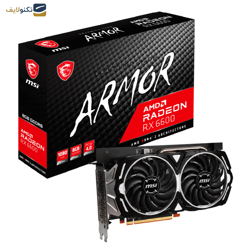 کارت گرافیک ام اس آی مدل Radeon RX 6600 ARMOR 8G