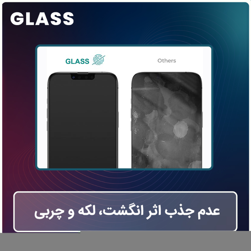 محافظ صفحه نمایش مات ضد اشعه آبی گلس مدل Resistant مناسب برای گوشی موبایل اپل iPhone 16