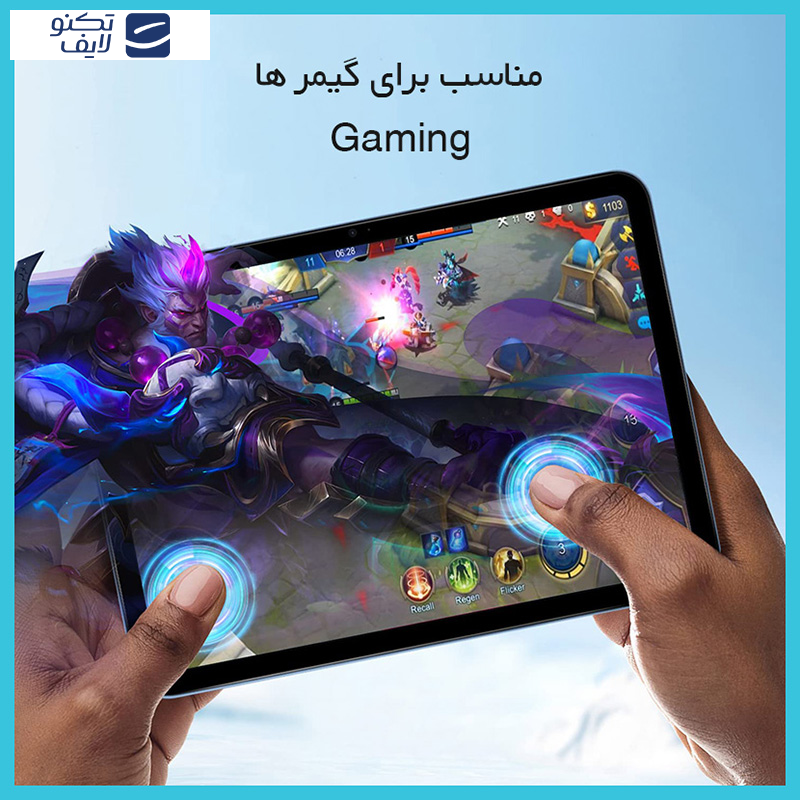 محافظ صفحه نمایش گیمینگ راک اسپیس مدل Resistant مناسب برای تبلت سامسونگ Galaxy Tab S9 FE Plus