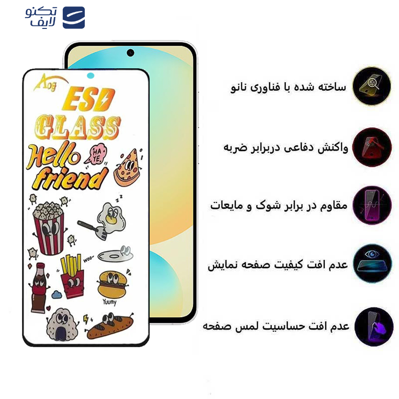 محافظ صفحه نمایش اپیکوی مدل ESD 2024 مناسب برای گوشی موبایل سامسونگ Galaxy S24 FE/ A55/ A35