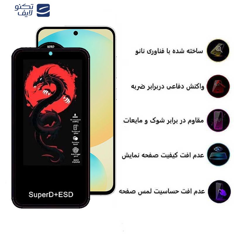 محافظ صفحه نمایش اپیکوی مدل Dragon ESD مناسب برای گوشی موبایل سامسونگ Galaxy S24 FE/ A55/ A35