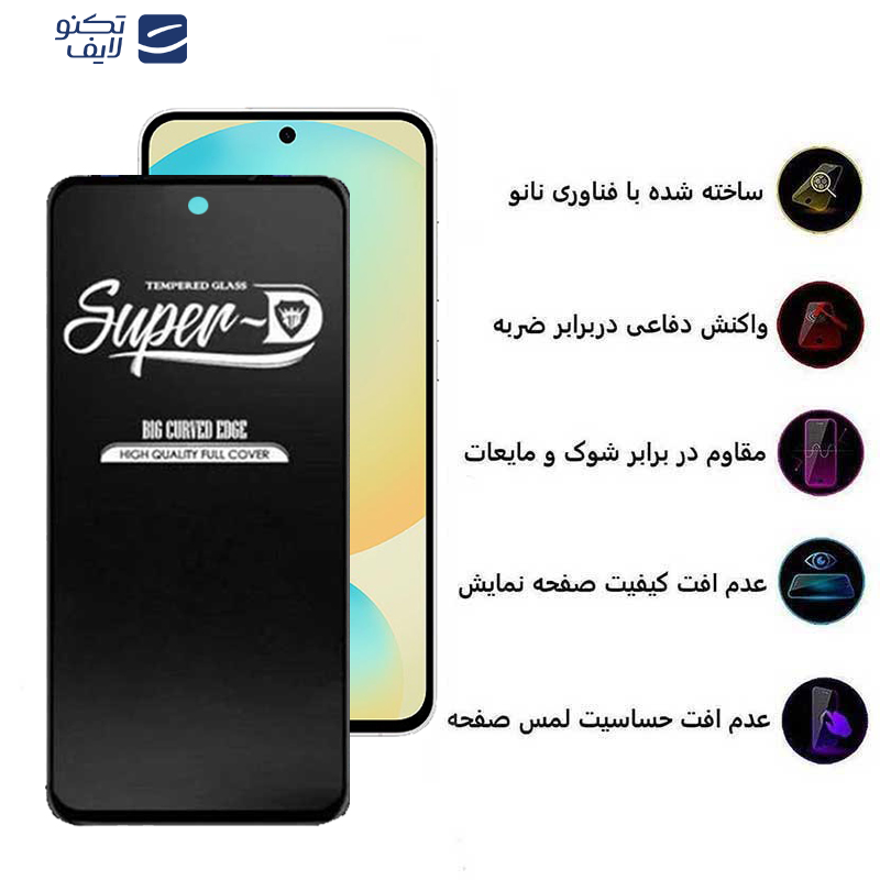 محافظ صفحه نمایش اپیکوی مدل Super 5D مناسب برای گوشی موبایل سامسونگ Galaxy S24 FE/ A55/ A35