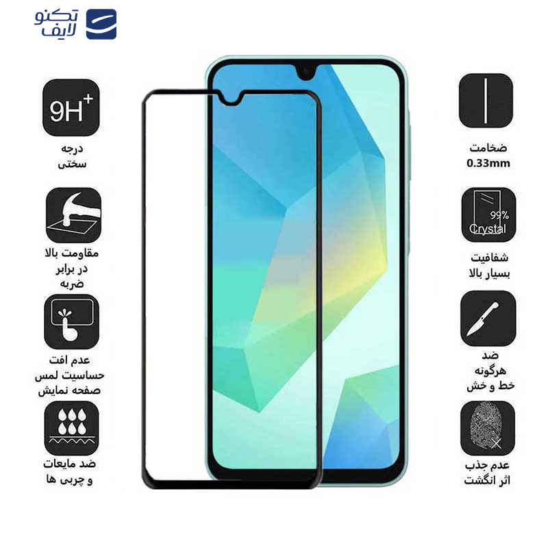 محافظ صفحه نمایش بوف مدل 5D مناسب برای گوشی موبایل سامسونگ Galaxy A16 5G/ A16 4G