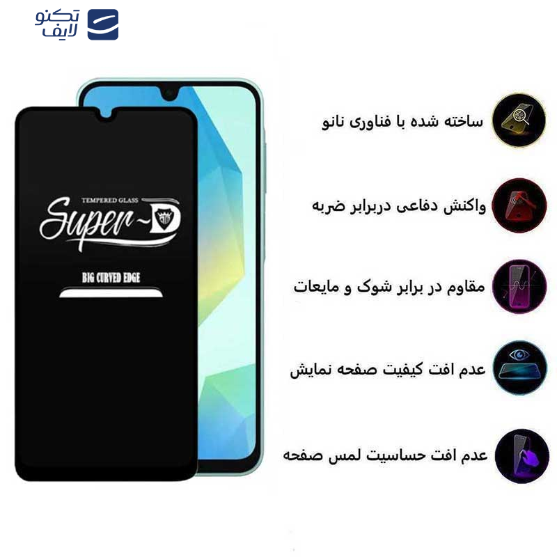 محافظ صفحه نمایش اپیکوی مدل Super 5D مناسب برای گوشی موبایل سامسونگ Galaxy A16 5G/ A16 4G