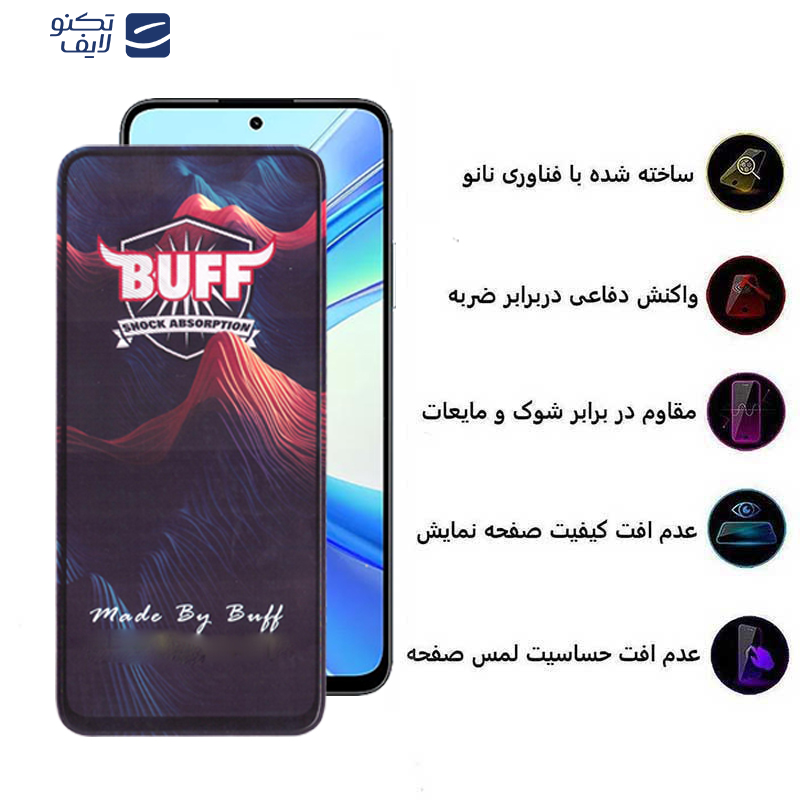 محافظ صفحه نمایش 5D بوف مدل Mountain-G مناسب برای گوشی موبایل آنر X7B