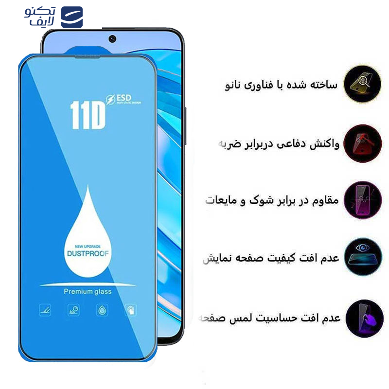 محافظ صفحه نمایش 11D اپیکوی مدل Blue ESD مناسب برای گوشی موبایل آنر  X8a/ X8b/ X8 4G/ 90 Lite/ 90 GT/ 10X Lite