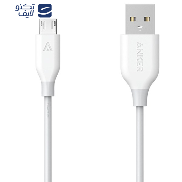 کابل تبدیل USB به microUSB انکر  مدل A8132 PowerLine طول 0.9 متر