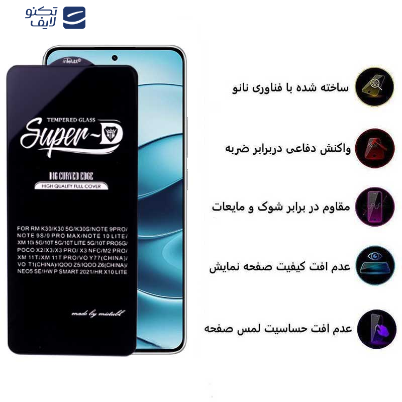 محافظ صفحه نمایش اپیکوی مدل Super 5D مناسب برای گوشی موبایل شیائومی Redmi Note 14 / Note 14 Pro