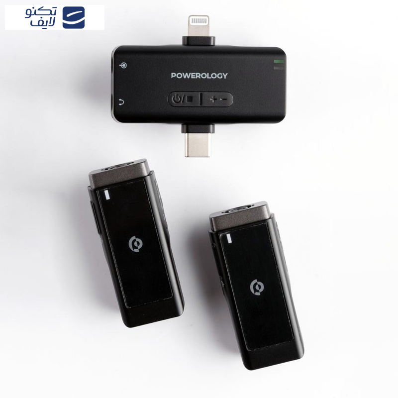 ست میکروفن بی سیم پاورولوجی مدل  Lavalier -Duo -PWmic2