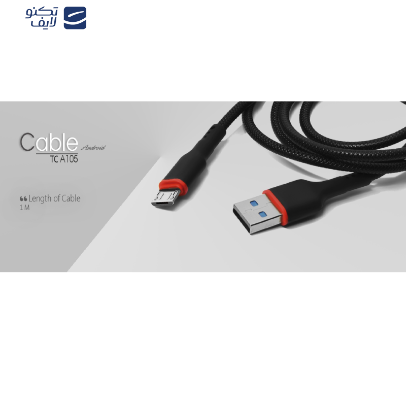  کابل تبدیل USB به USB-C تسکو مدل TCC105 طول 1 متر 