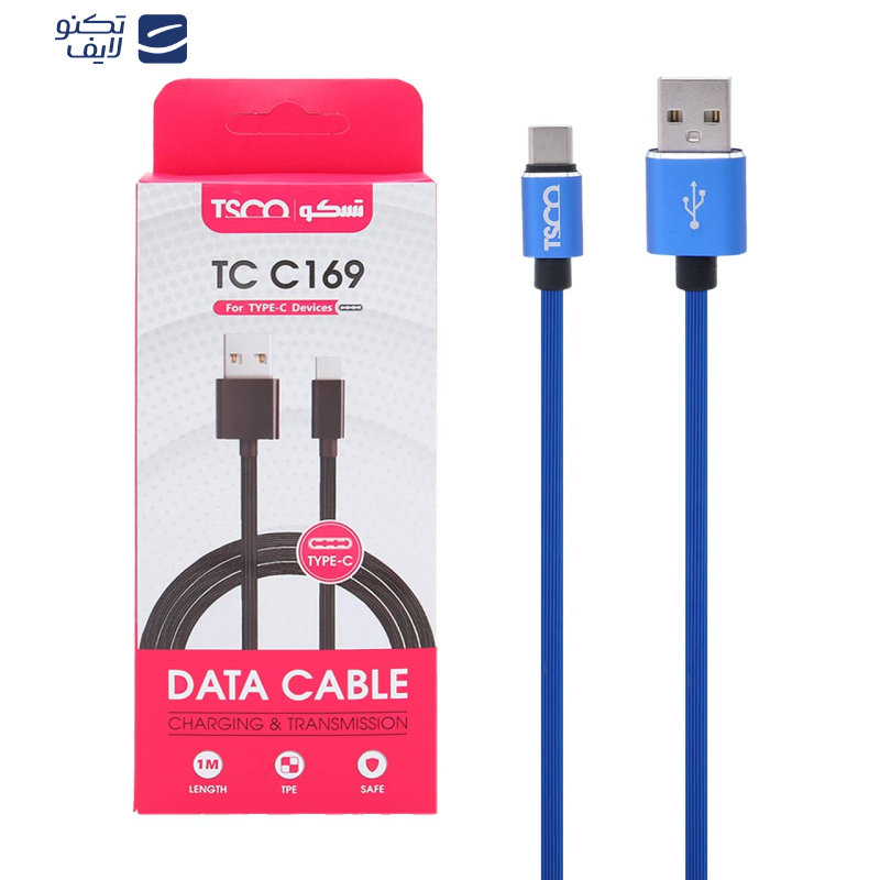  کابل تبدیل USB به USB-C تسکو مدل TC C169 طول 1 متر