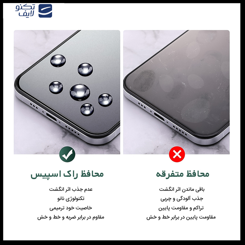 محافظ صفحه نمایش مات راک اسپیس مدل Resistant مناسب برای گوشی موبایل گوگل Pixel 9 به همراه محافظ پشت گوشی