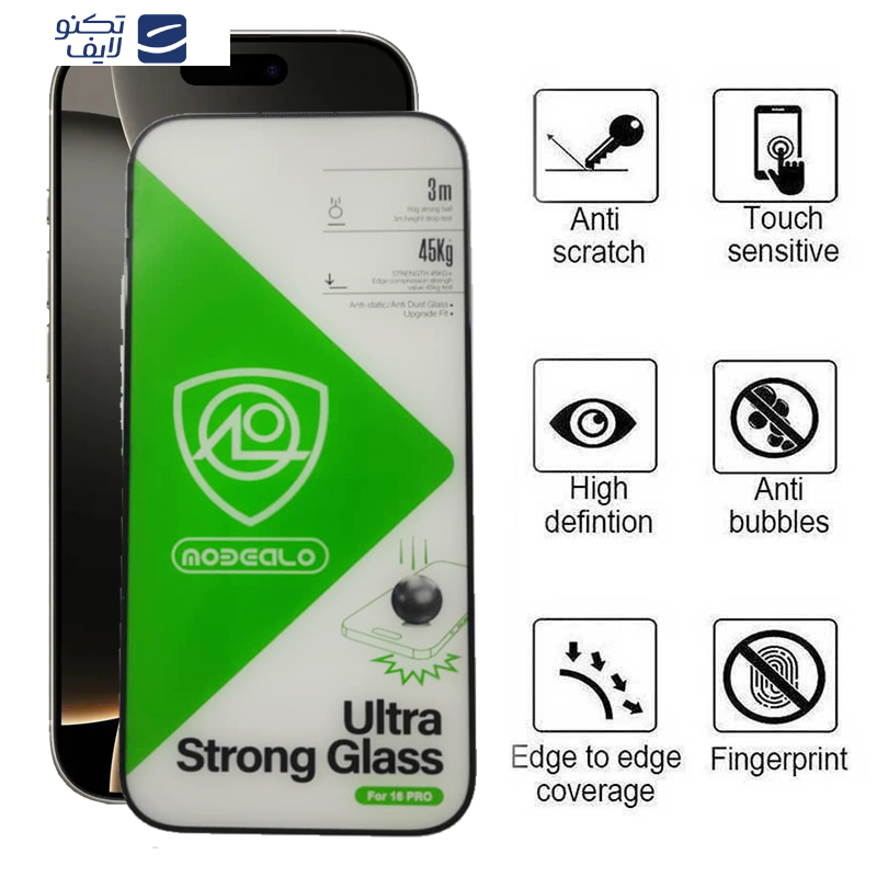 محافظ صفحه نمایش اپیکوی مدل Ultra Strong Glass مناسب برای گوشی موبایل اپل iPhone 16 Pro