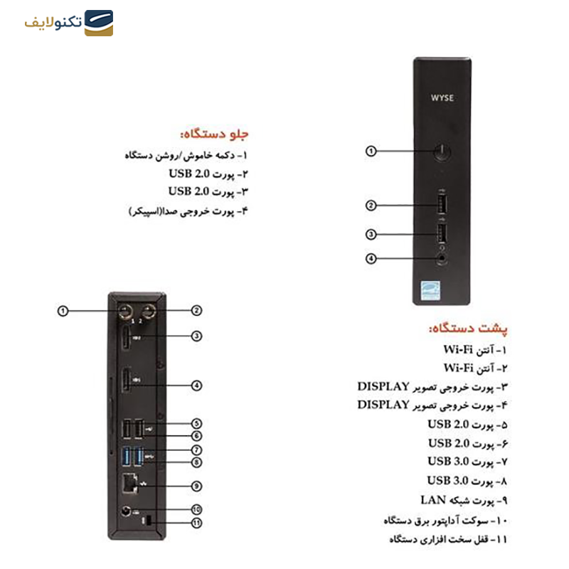 gallery-تین کلاینت دل مدل Wyse 5070 j4 Celeron j4105 4GB 128GB copy.png