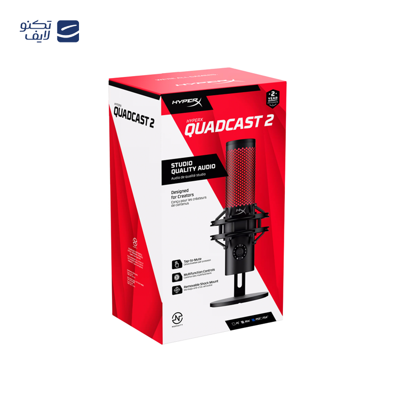 میکروفن رومیزی هایپرایکس مدل quadcast 2 