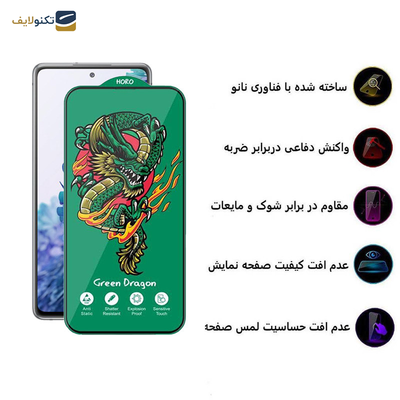 محافظ صفحه نمایش اِپیکوی مدل Green Dragon ExplosionProof مناسب برای گوشی موبایل سامسونگ Galaxy S20 FE 5G/4G/M31s 4G