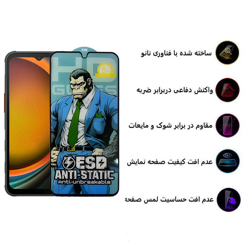 محافظ صفحه نمایش اپیکوی مدل  Gorilla ESD مناسب برای گوشی موبایل سامسونگ Galaxy A14 4G/5G /Xcover7