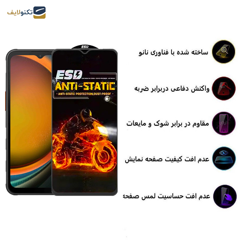 محافظ صفحه نمایش اپیکوی مدل Fiery-ESD مناسب برای گوشی موبایل سامسونگ Galaxy A14 4G/5G /Xcover7