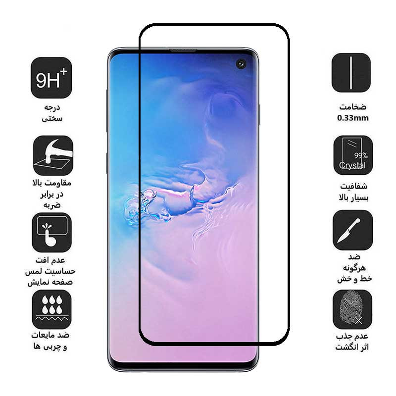 حافظ صفحه نمایش اپیکوی مدل Anti-Static مناسب برای گوشی موبایل سامسونگ Galaxy S10