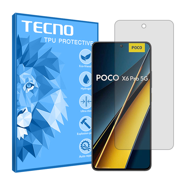 گلس گوشی شفاف پوکو Poco X6 Pro تکنو مدل Hygel