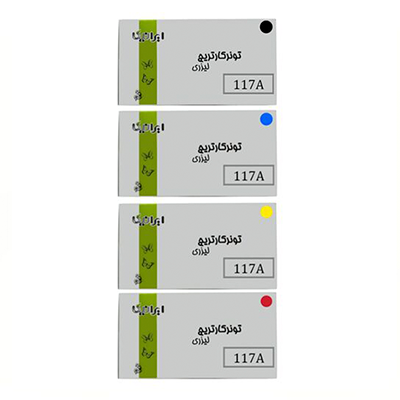 کارتریج ایرانیکا طرح اچ پی 117ASET ست چهار رنگ
