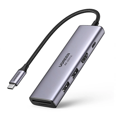 هاب USB-C یوگرین 6 پورت مدل 60384 CM511