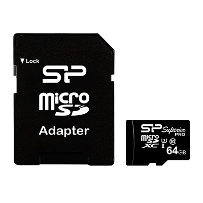 کارت حافظه‌ microSDXC سیلیکون پاور مدل Superior Pro کلاس 10 استاندارد UHS-I U3 سرعت 90MBps ظرفیت 64 گیگابایت به همراه آداپتور-small-image