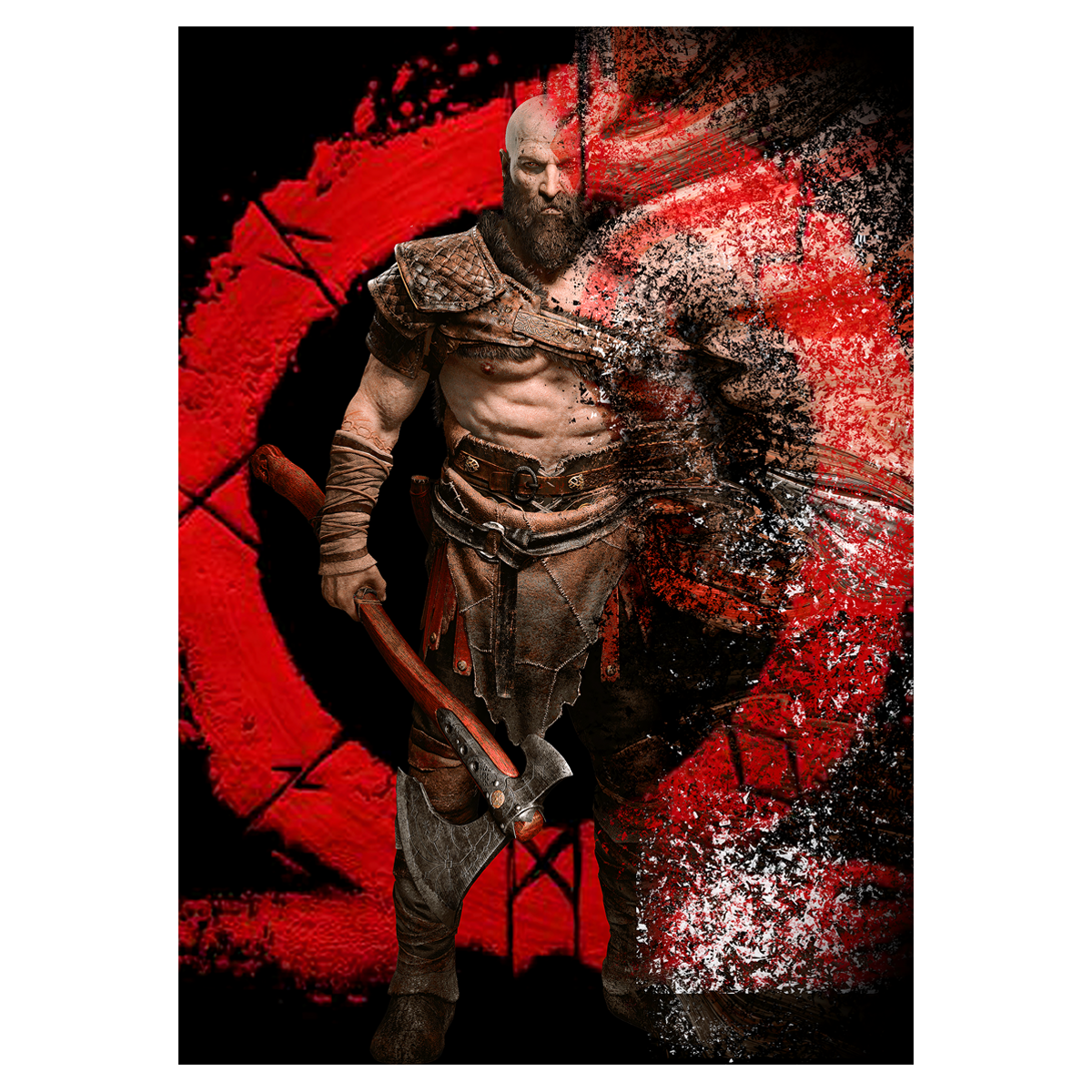 متال پوستر گیمینگ گاد آو وار GodOfWar کد GodOfWar-N401-small-image