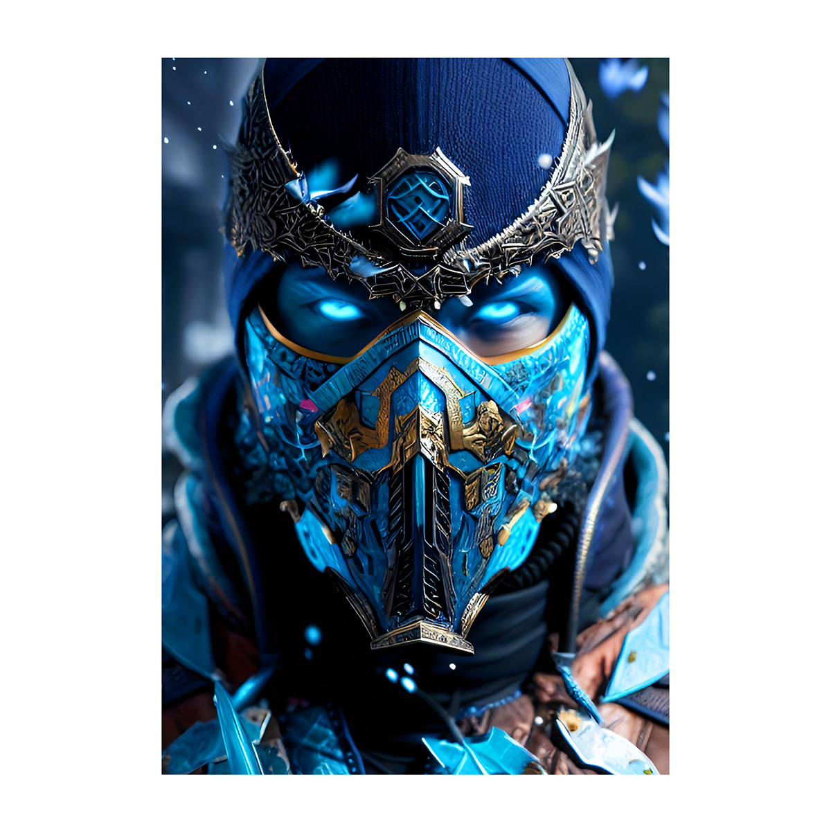 متال پوستر گیمینگ مورتال کامبت MortalKombat طرح ساب زیرو کد N002