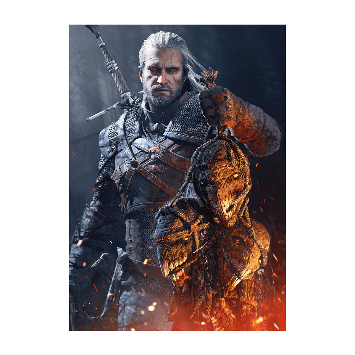 متال پوستر گیمینگ ویچر Witcher کد N207