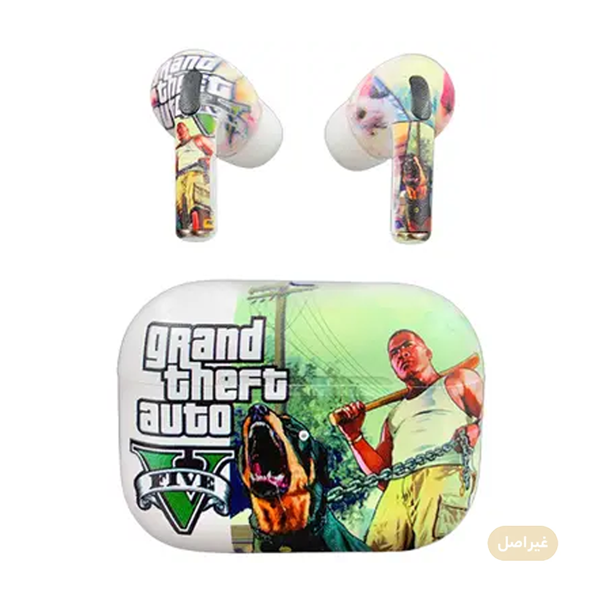 هندزفری بلوتوثی مدل (AirPod Pro 2 Art Series (GTA V - طرح اپل-small-image