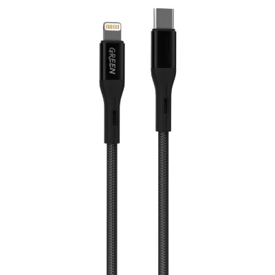 کابل تبدیل USB-C به لایتنینگ گرین لاین مدل GNCPCLTG3MBK طول ۳ متر