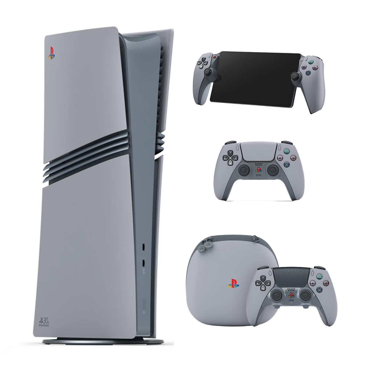 پلی استیشن 5 پرو دیجیتال خاکستری 2 ترابایت نسخه ویرایش محدود PlayStation 30th Anniversary همراه با Portal ،Charging Station و دسته DualSense Edge